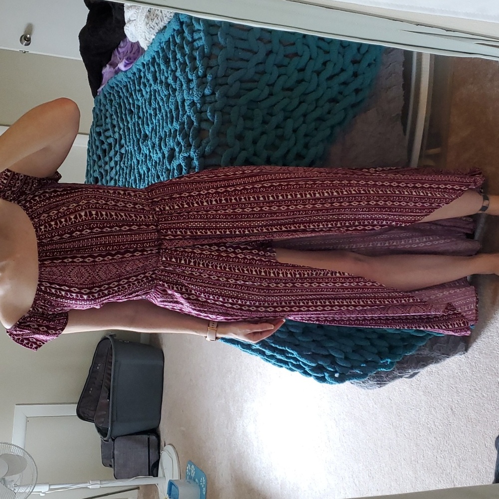 Patterned romper with cape